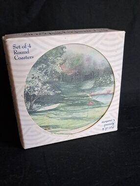 NIB Set Coasterstone Golf Themed Coasters